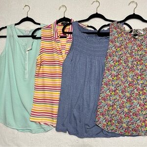 GAP LIMITED MAX EDITION LIZ CLAIBORNE Womens Sleeveless Summer Top Bundle Size M